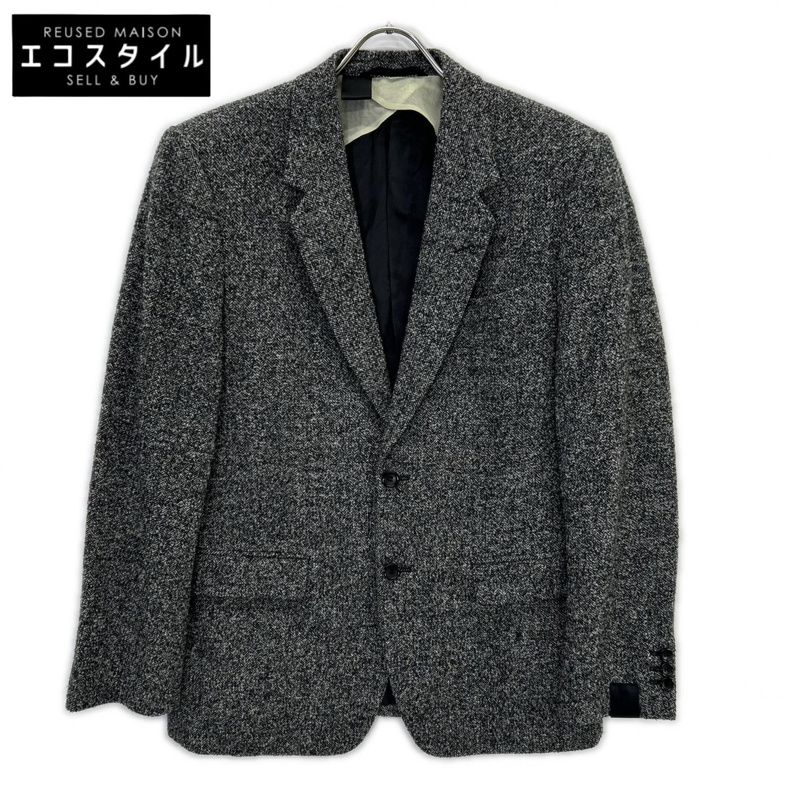N.Hoolywood エヌハリウッド 232-JK01 peg グレー ウール ヘリンボーン シングルジャケット ジャケット