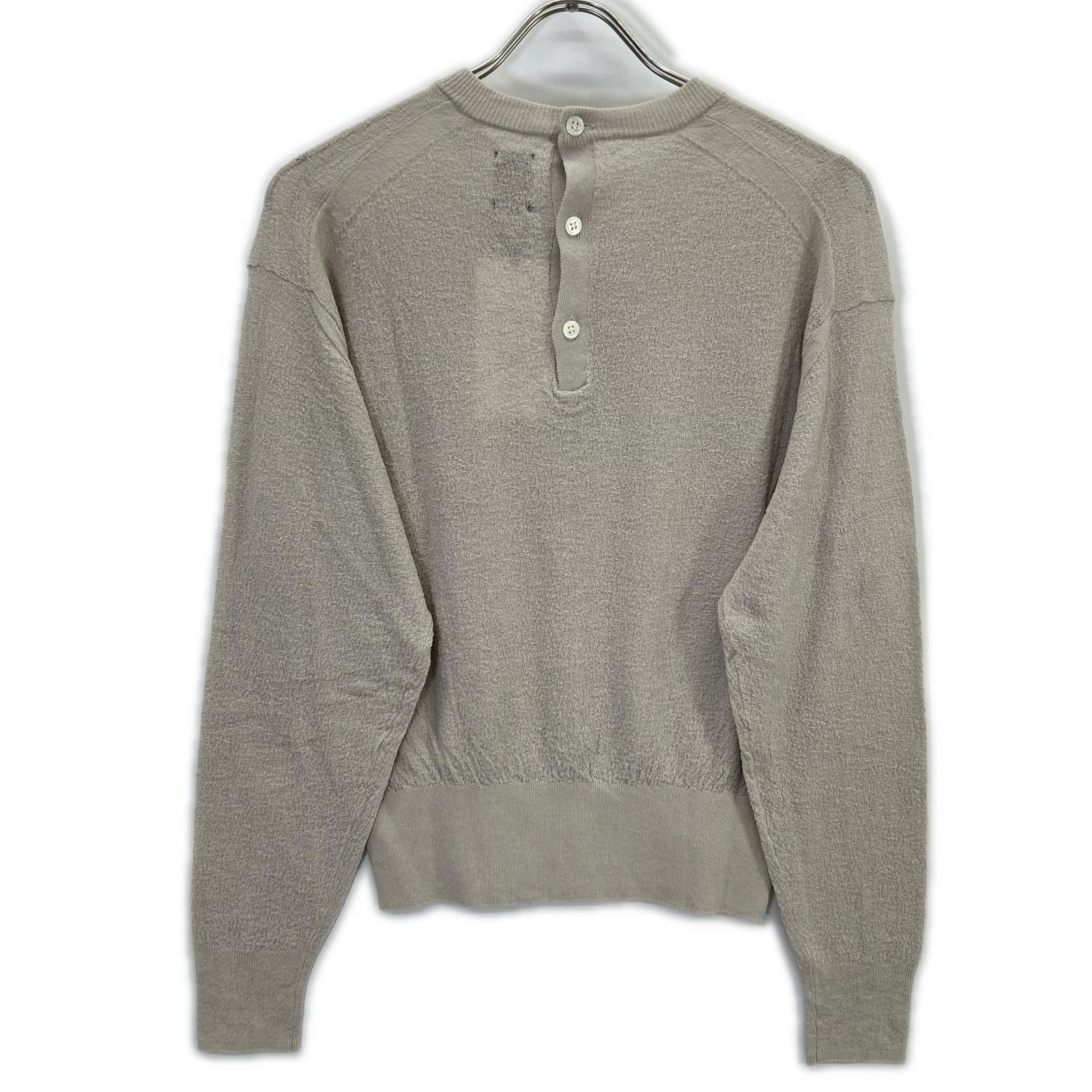 バトナー BN-26SL-027 ﾍﾞｰｼﾞｭ  AMUNDSEN BACK HENLEY NECK 1 BATONER バトナー BN-26SL-027 ﾍﾞｰｼﾞｭ AMUNDSEN BACK HENLEY NECK