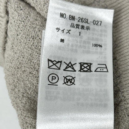 BATONER 巴托纳 BN-26SL-027 米色 AMUNDSEN 后开襟亨利领上衣
