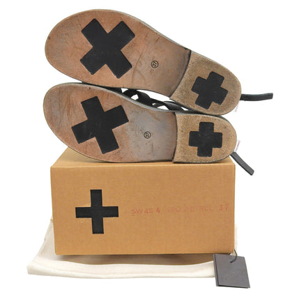 m.a+ エムエークロス 美品 レザー グラディエーター サンダル シューズ レディース ブルー 37 シューズ 37