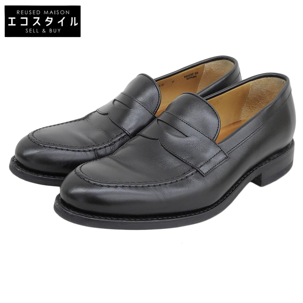 BERWICK バーウィック コインローファー シューズ メンズ 黒 ブラック 7 4545 シューズ 7