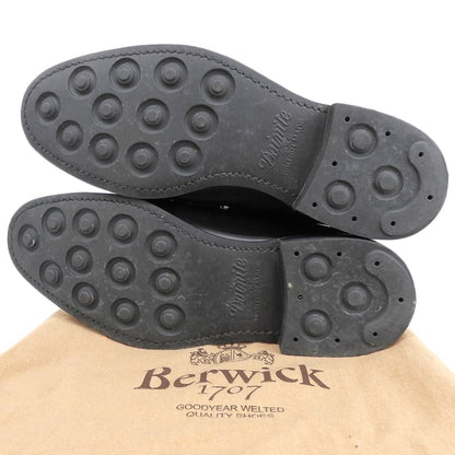 BERWICK バーウィック コインローファー シューズ メンズ 黒 ブラック 7 4545 シューズ 7