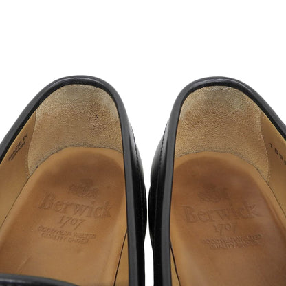 BERWICK バーウィック コインローファー シューズ メンズ 黒 ブラック 7 4545 シューズ 7