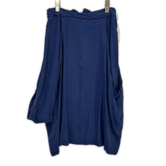 Maison Margiela 马吉拉 久居时期 蓝色 粘胶纤维x丝绸 不规则半身裙 半身裙