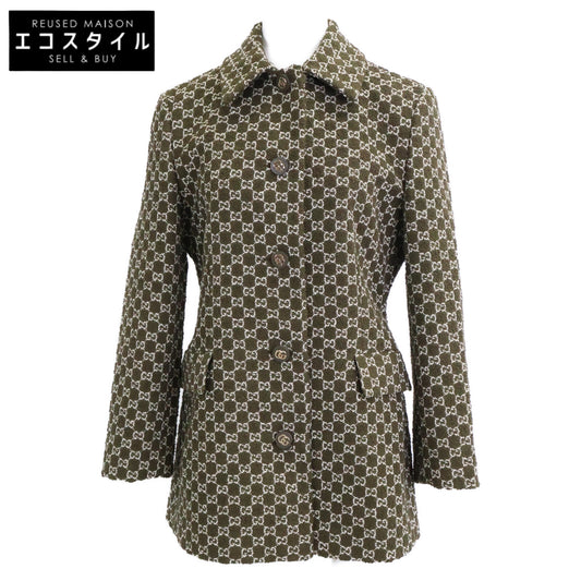 GUCCI 古驰 【新品/国内正品】FW25 835539 GG圈圈纱单排扣夹克 外套