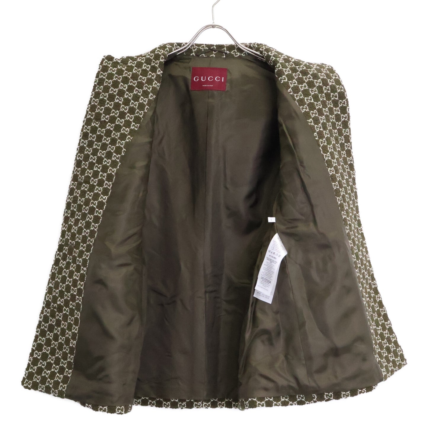 GUCCI 【New/Domestic Official】FW25 835539 GG Boucle Single-Breasted Jacket
