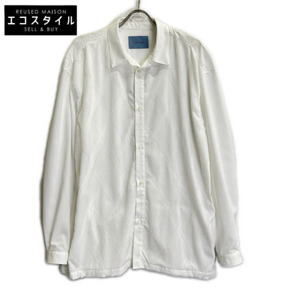 71 MICHAEL ミシェル ホワイト プリーツ加工 オーバーサイズ シャツ トップス