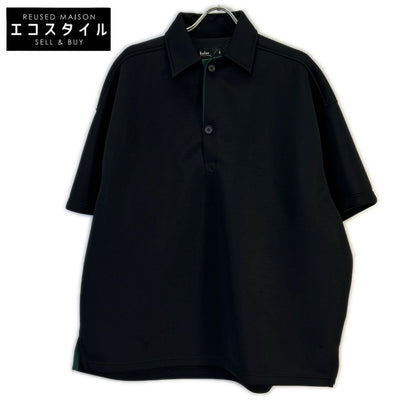 kolor 22SCM-B11201 Black Over Polo Shirt Tops