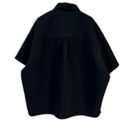 kolor 22SCM-B11201 Black Over Polo Shirt Tops