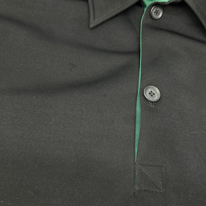 kolor 22SCM-B11201 Black Over Polo Shirt Tops