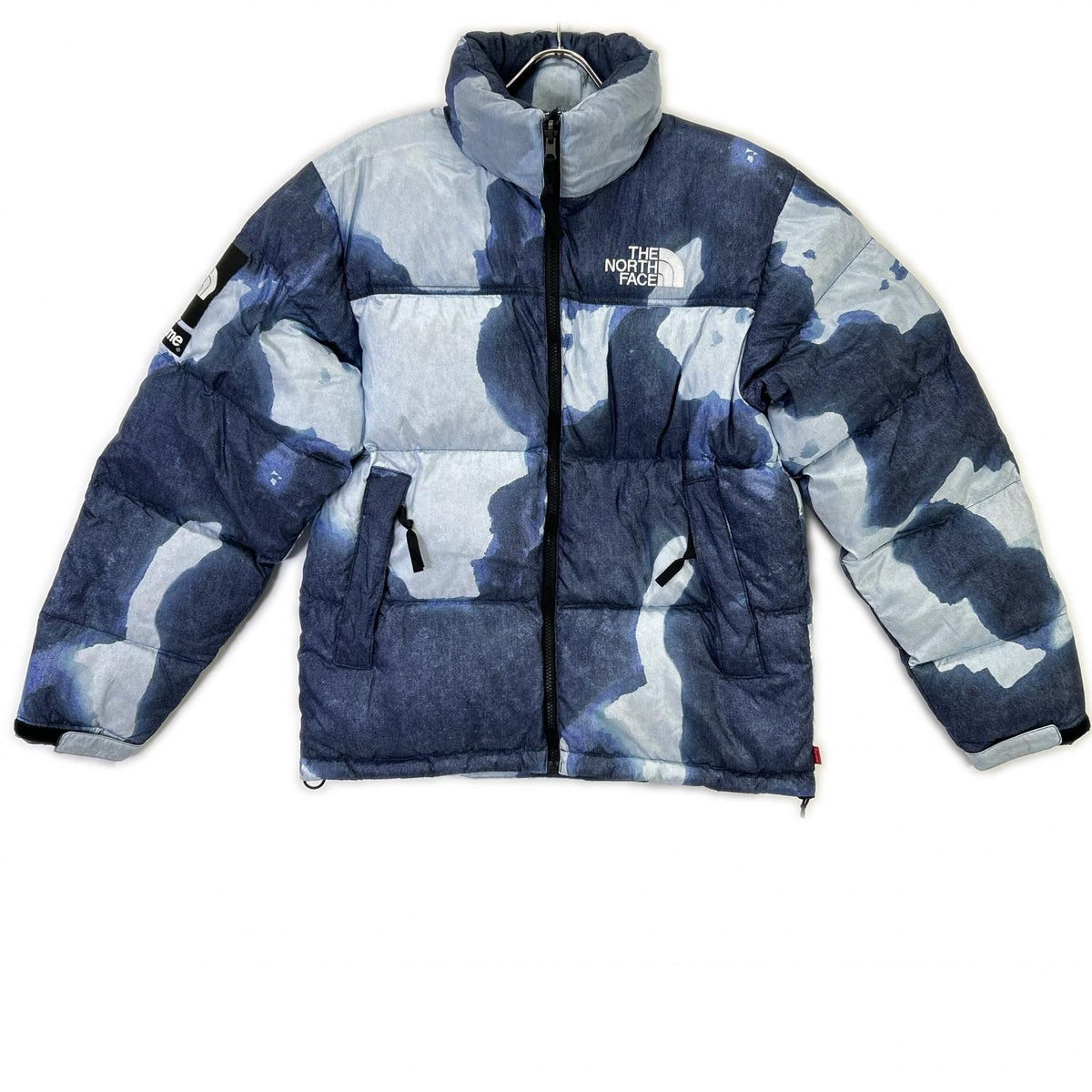 THE NORTH FACE ノースフェイス ×シュプリーム 21AW ブリーチ デニム プリント ヌプシ ダウン ジャケット ジャケット
