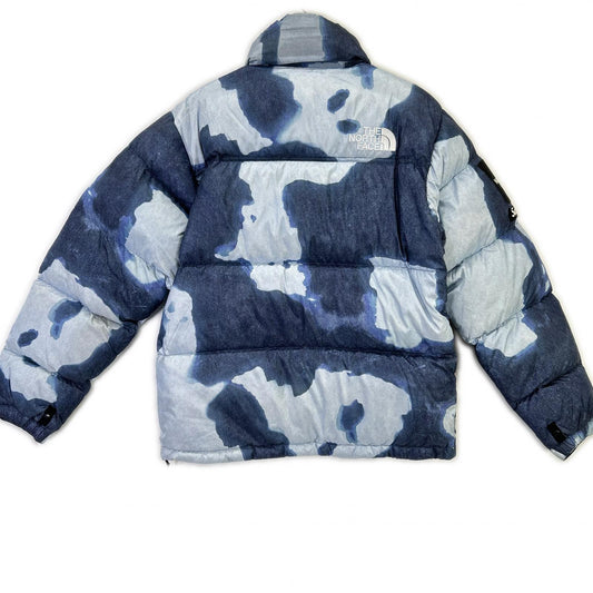 THE NORTH FACE ノースフェイス ×シュプリーム 21AW ブリーチ デニム プリント ヌプシ ダウン ジャケット ジャケット