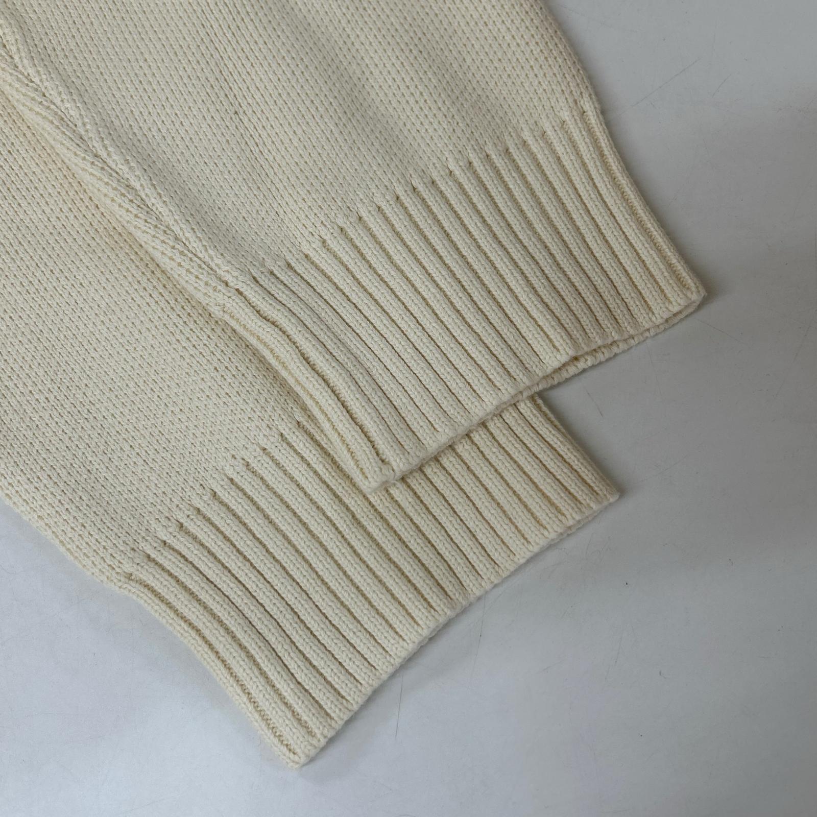 Scuffers White x Black Logo Embroidery Mock Neck Knit Top