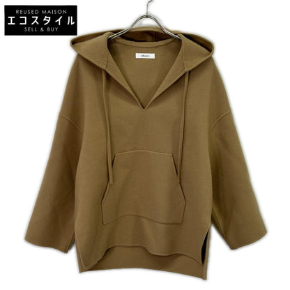 ebure エブール 21AW ブラウン ウール フードパーカー ジャケット