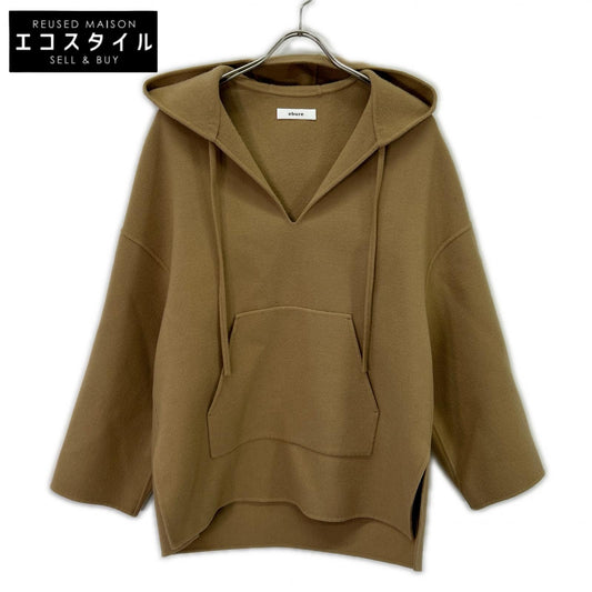 ebure エブール 21AW ブラウン ウール フードパーカー ジャケット