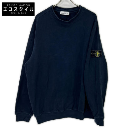 STONE ISLAND 791561352 Navy Stretch Cotton Crewneck Sweatshirt