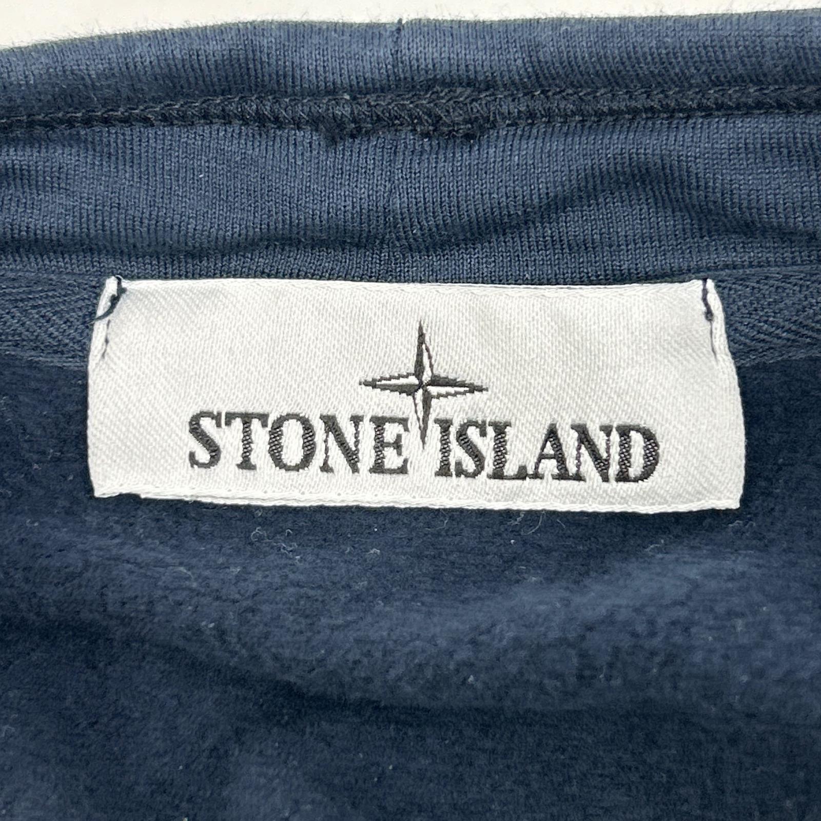 STONE ISLAND 791561352 Navy Stretch Cotton Crewneck Sweatshirt