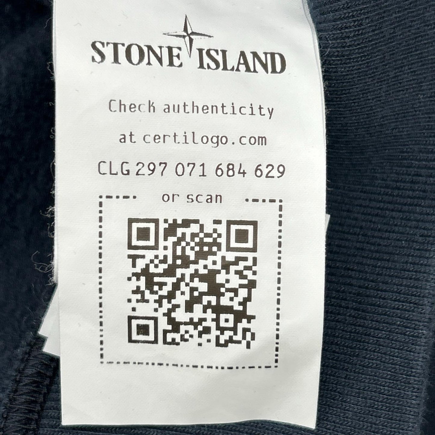 STONE ISLAND 791561352 Navy Stretch Cotton Crewneck Sweatshirt