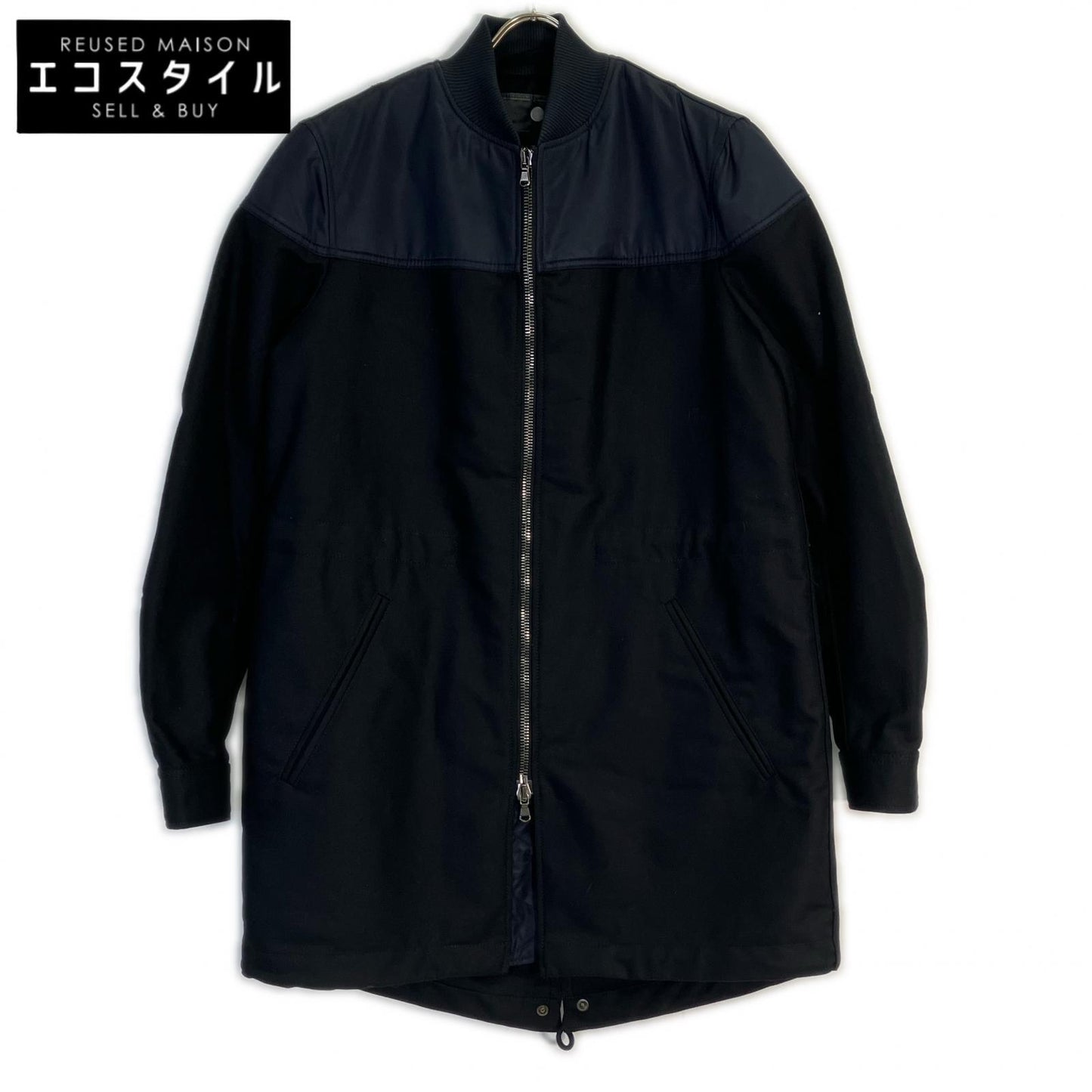 DIESEL BlackGold Black JESSY Nylon Coat Coat 46