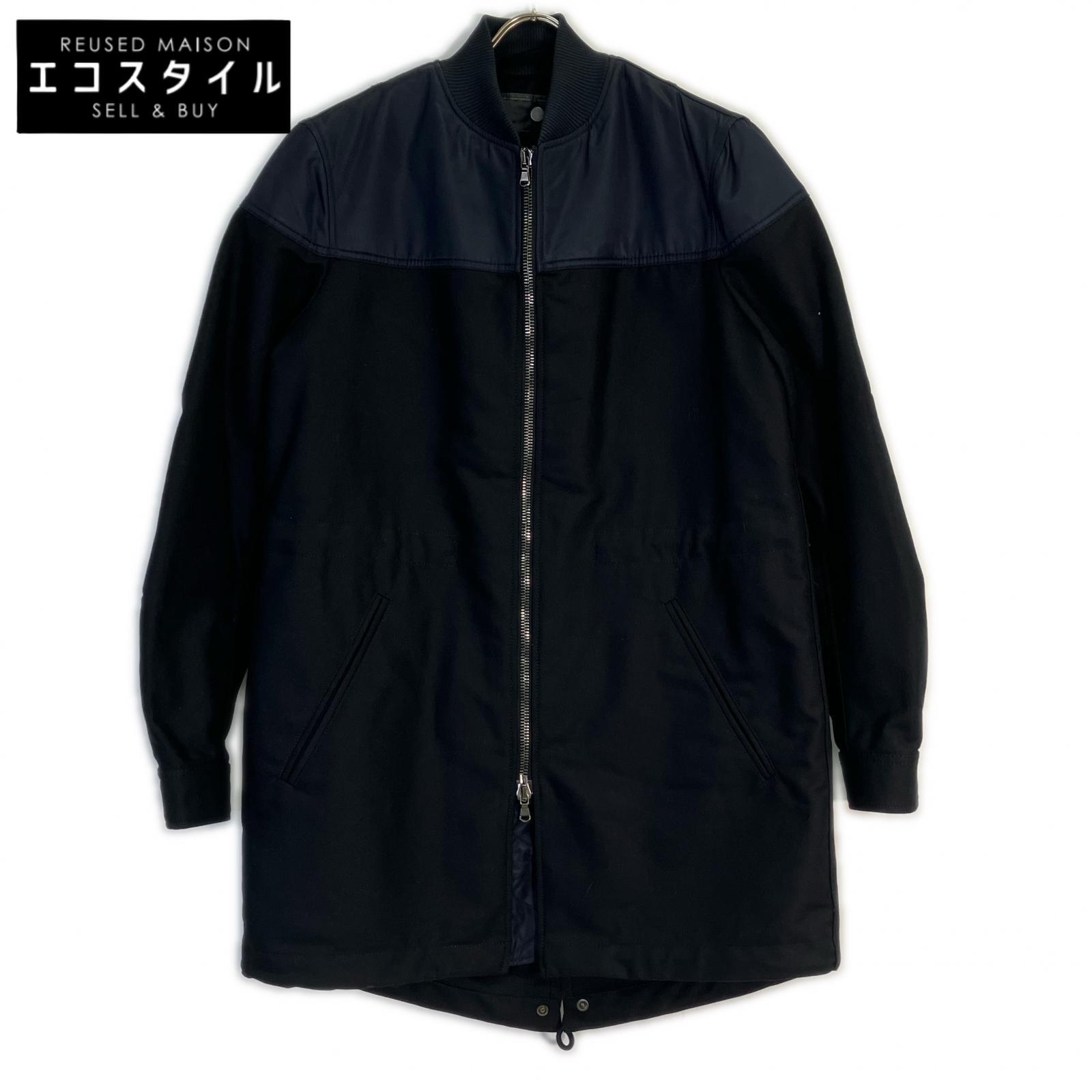 DIESEL BlackGold Black JESSY Nylon Coat Coat 46