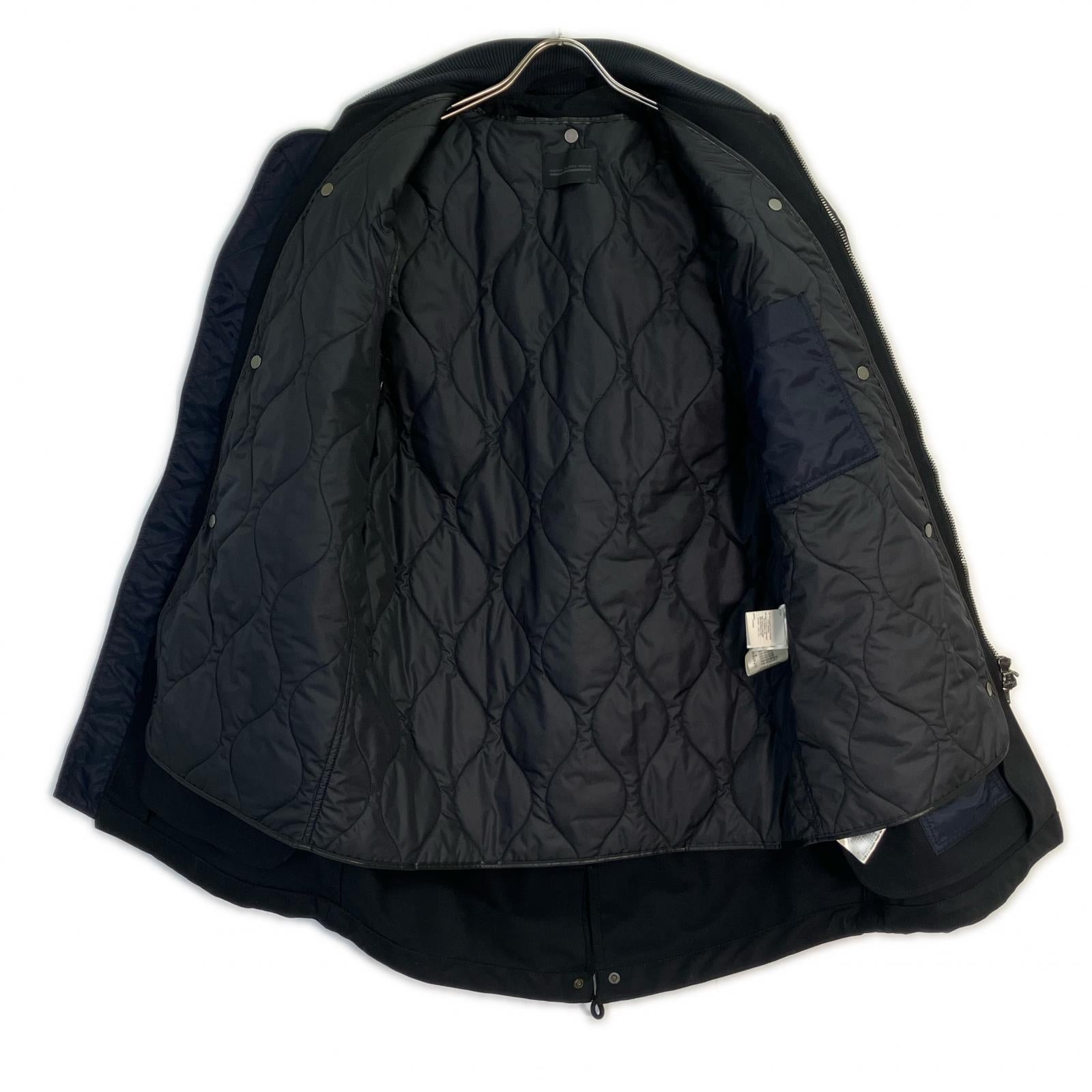 DIESEL BlackGold Black JESSY Nylon Coat Coat 46
