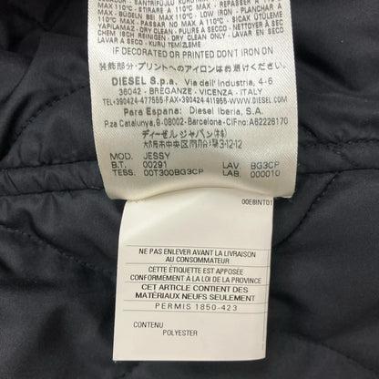 DIESEL BlackGold Black JESSY Nylon Coat Coat 46