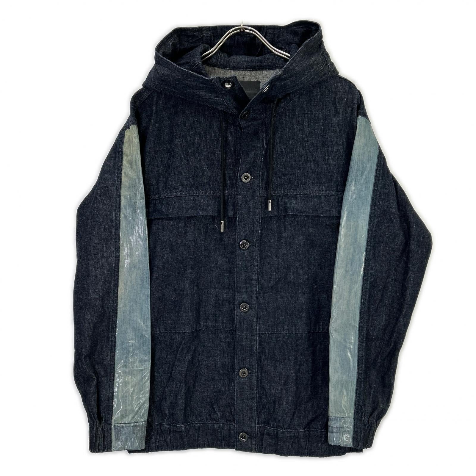 DIESEL BlackGold 00ECALH6098BF03 Indigo Denim Hoodie Jacket