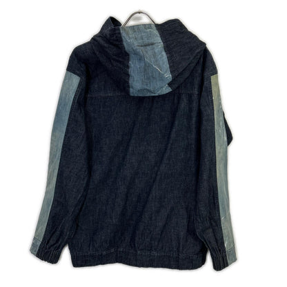 DIESEL BlackGold 00ECALH6098BF03 Indigo Denim Hoodie Jacket