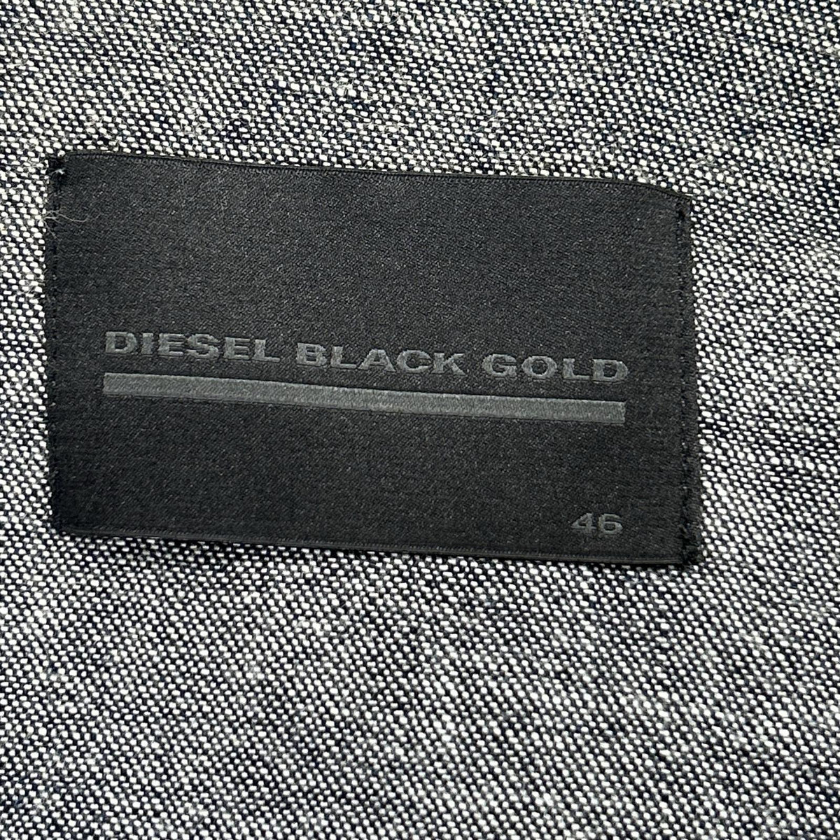 DIESEL BlackGold 00ECALH6098BF03 Indigo Denim Hoodie Jacket