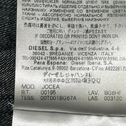 DIESEL BlackGold 00ECALH6098BF03 Indigo Denim Hoodie Jacket