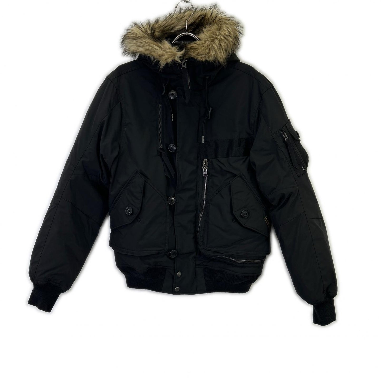POLO RALPH LAUREN Black Hooded Down Parka Jacket S