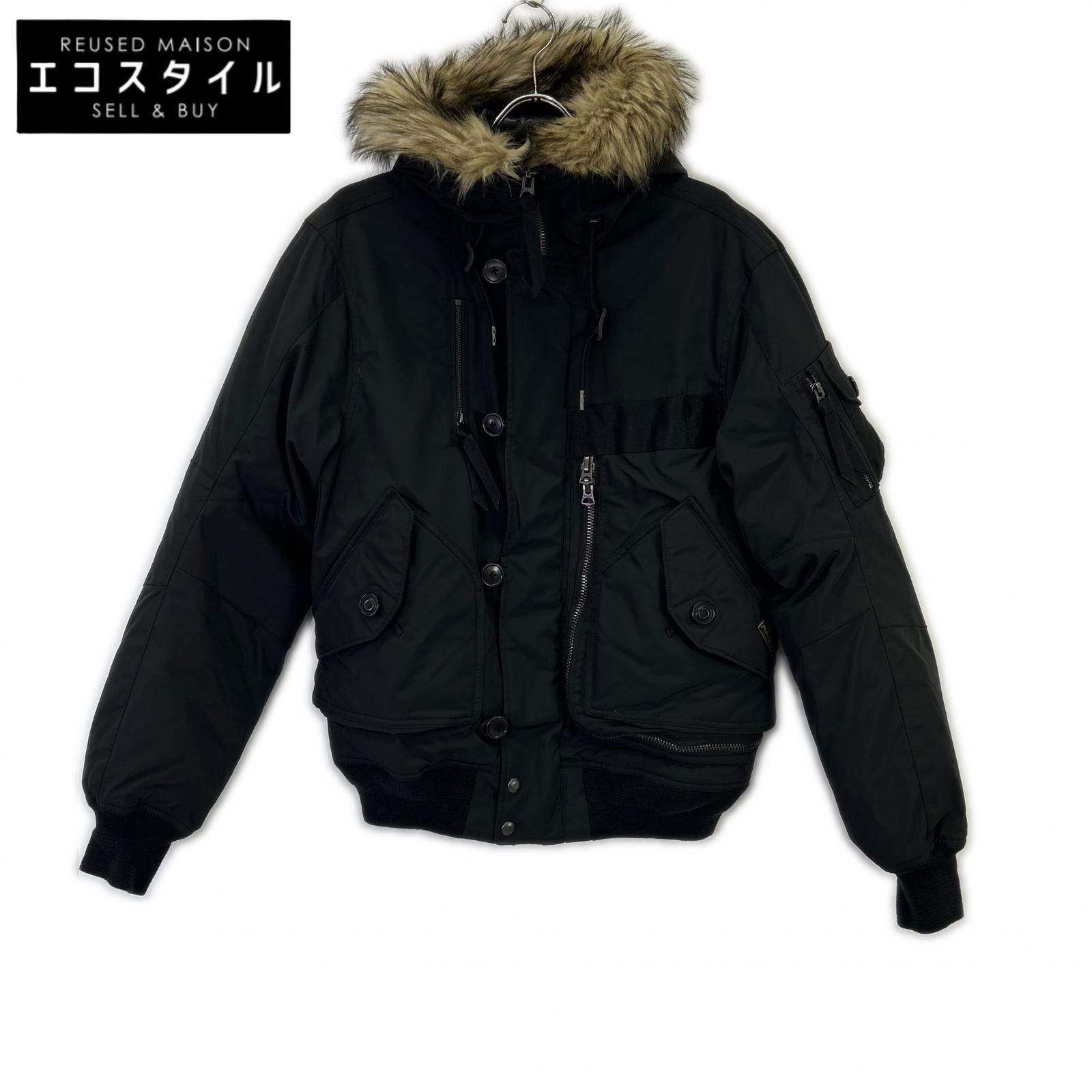 POLO RALPH LAUREN Black Hooded Down Parka Jacket S