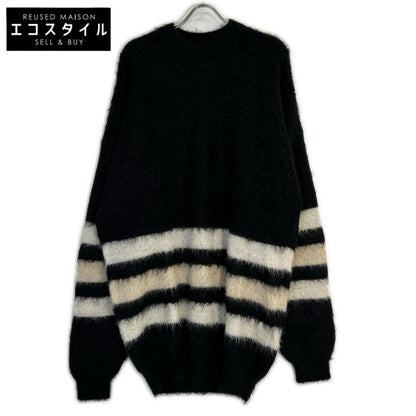 Children of the discordance COTDKN-615 Black Stripe Long Mohair Knit Top