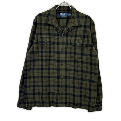 POLO RALPH LAUREN ポロ ラルフローレン カーキ クラシック フィット チェック フランネル キャンプシャツ トップス