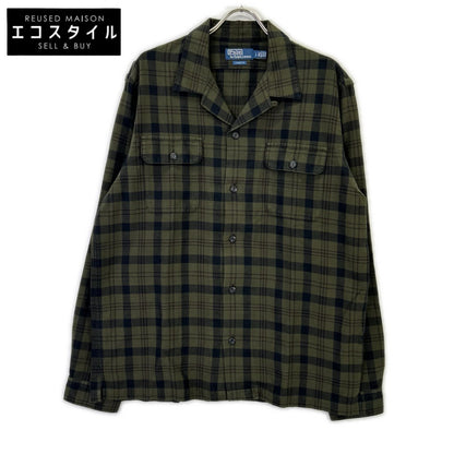 POLO RALPH LAUREN ポロ ラルフローレン カーキ クラシック フィット チェック フランネル キャンプシャツ トップス