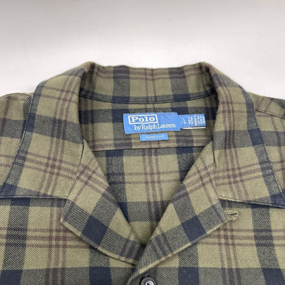 POLO RALPH LAUREN ポロ ラルフローレン カーキ クラシック フィット チェック フランネル キャンプシャツ トップス