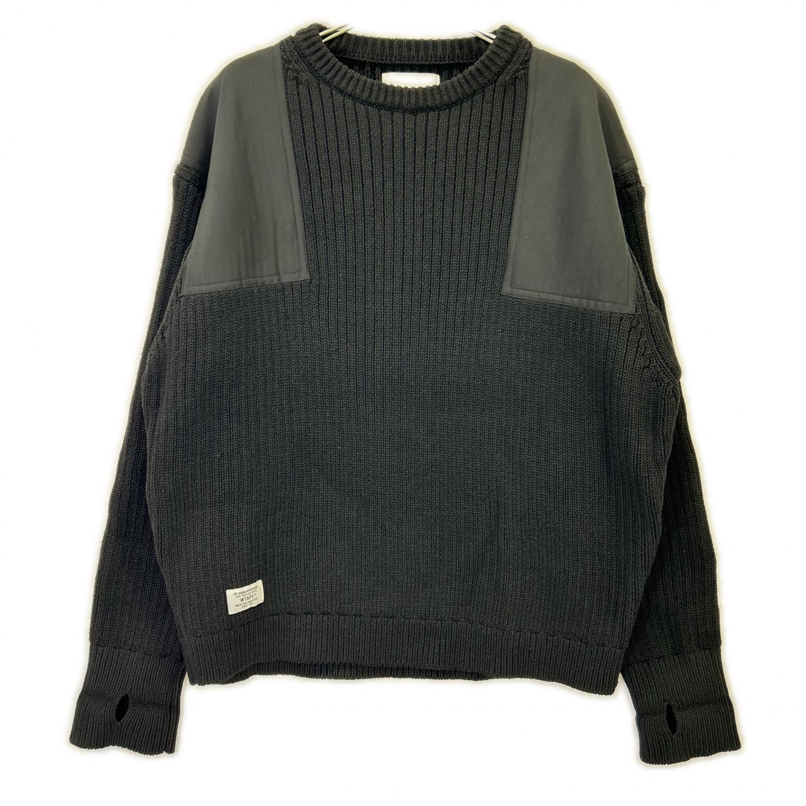 WTAPS 双排扣 22年 黑色指挥官 针织毛衣 上衣 X03