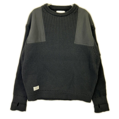 WTAPS 双排扣 22年 黑色指挥官 针织毛衣 上衣 X03