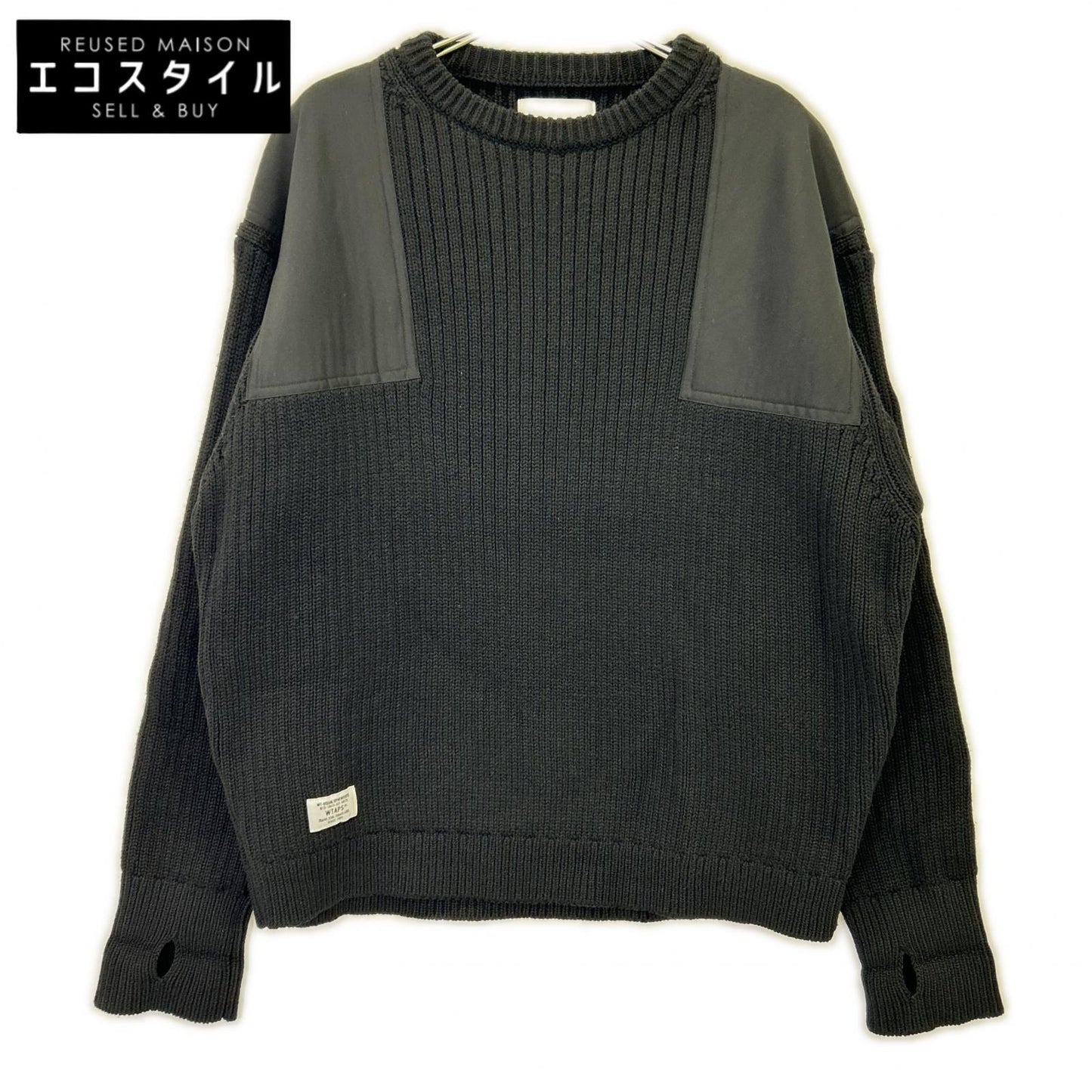 WTAPS 双排扣 22年 黑色指挥官 针织毛衣 上衣 X03