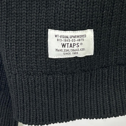 WTAPS 双排扣 22年 黑色指挥官 针织毛衣 上衣 X03