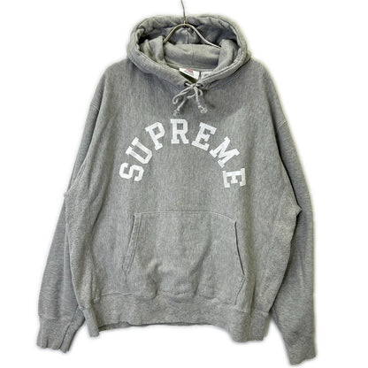 Supreme シュプリーム ×Champion 25SS グレー アーチロゴ スウェット プルオーバーパーカー トップス