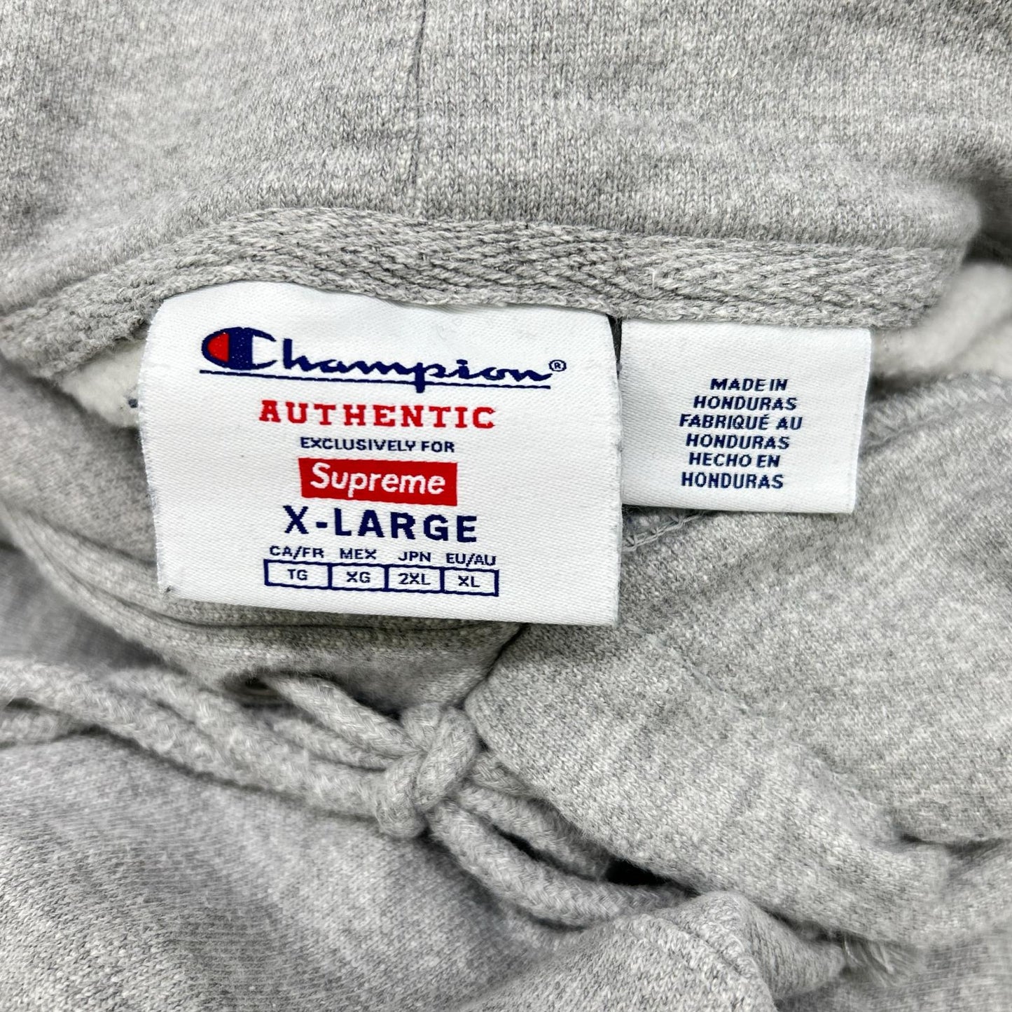 Supreme シュプリーム ×Champion 25SS グレー アーチロゴ スウェット プルオーバーパーカー トップス