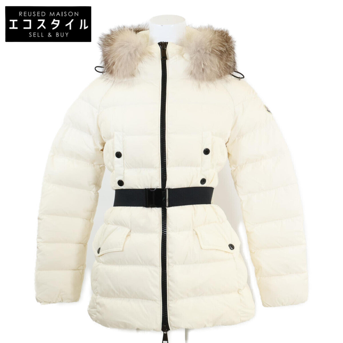 CLION hooded down coat with belt 00 women's