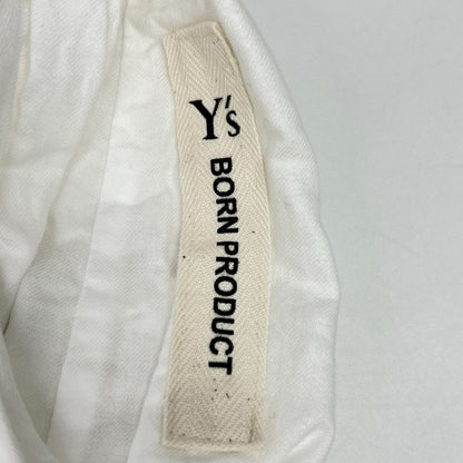 Y's ワイズ YZ-D80-003 ホワイト コットン サロペット ワンピース