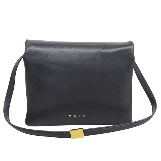 MARNI Marni Prisma Calfskin Shoulder Bag Ladies Black Shoulder Bag