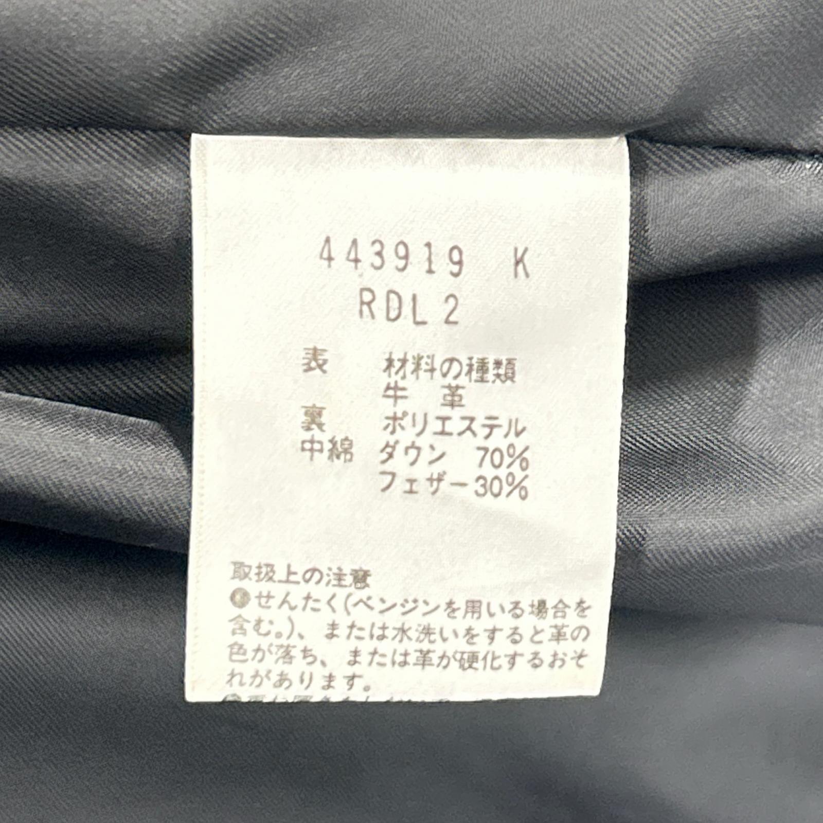 PaulSmith RED EAR 保罗史密斯红耳 443919 黑色 皮质羽绒夹克 M码