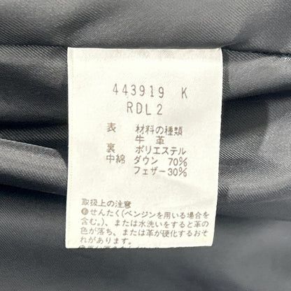 PaulSmith RED EAR 保罗史密斯红耳 443919 黑色 皮质羽绒夹克 M码