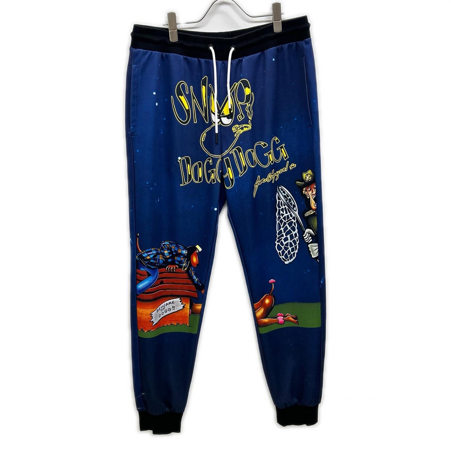 ﾌﾞﾙｰ SNOOP DOGG DOGGYSTYLE RECORD ﾄﾗｯｸﾊﾟﾝﾂ ボトムス L メンズ
