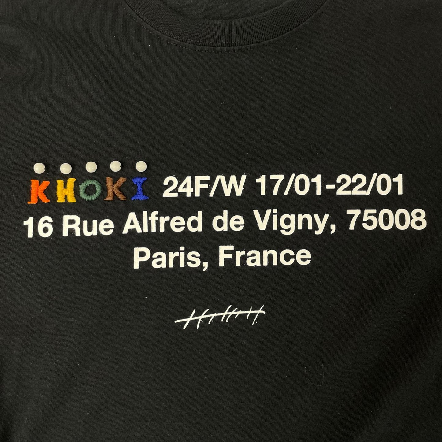 KHOKI コッキ 24FW 24fw-t-03 ブラック STAFF Tシャツ トップス