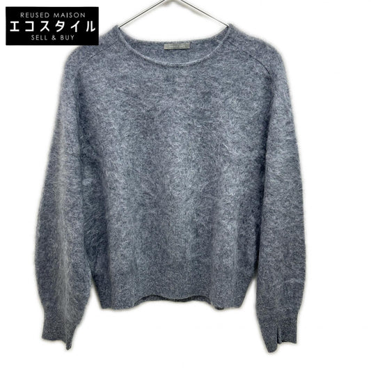 2024 Grey Fur Cashmere Seran Knit Top 38 Women's